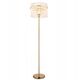 Floor lamp GLOBO GORLEY, 1xE27, 60W, 230V, cable 1.8m, metal/glass, gold color, o38x152cm