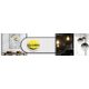 Floor lamp GLOBO GORLEY, 1xE27, 60W, 230V, cable 1.8m, metal/glass, gold color, o38x152cm