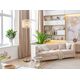 Floor lamp GLOBO GORLEY, 1xE27, 60W, 230V, cable 1.8m, metal/glass, gold color, o38x152cm