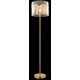 Floor lamp GLOBO GORLEY, 1xE27, 60W, 230V, cable 1.8m, metal/glass, gold color, o38x152cm