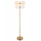 Floor lamp GLOBO GORLEY, 1xE27, 60W, 230V, cable 1.8m, metal/glass, gold color, o38x152cm