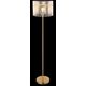 Floor lamp GLOBO GORLEY, 1xE27, 60W, 230V, cable 1.8m, metal/glass, gold color, o38x152cm