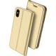 Dux Ducis Etui skin leather iPhone X/XS złote