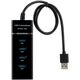 HUB USB Roger Roger AD15651 USB 3.0 Hubs - Sadalītājs 4 x USB 3.0 / 5 Gbps Melns