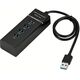 HUB USB Roger Roger AD15651 USB 3.0 Hubs - Sadalītājs 4 x USB 3.0 / 5 Gbps Melns