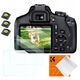 Zestaw Osłon 3x Osłona Szkło Na Ekran 3x Osłona Iso Do Canon Rebel T7 T6 T5 / K&f Concept / Sku.2192