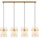 Pendant lamp GLOBO GORLEY, 4xE27, 60W, 230V, metal, gold color, 20x110x140cm
