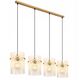 Pendant lamp GLOBO GORLEY, 4xE27, 60W, 230V, metal, gold color, 20x110x140cm