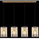 Pendant lamp GLOBO GORLEY, 4xE27, 60W, 230V, metal, gold color, 20x110x140cm