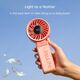 Mini wentylator Jisulife Handheld Fan Life7 3600mAh przenośny wiatraczek USB - różowy