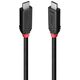 Kabelis Lindy 1m USB4 240W Type-C, 40 Gbps, juodas