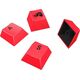 Glorious GPBT Basics Keycaps, ANSI Layout (US), PBT, Dye-Sub - Revive Red