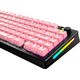 Glorious Glorious GPBT Basics Keycaps, ANSI Layout (US), PBT, Dye-Sub - Potion Pink