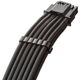 CableMod Universal Pro ModMesh 16-Pin zu 16-Pin-Kabel, 90 Anschluss, Sleeved, StealthSense - schwarz, 60 cm, Var. A