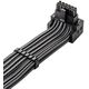 CableMod C-Series Pro Anschlusskabel - Variante B, 90, 16-Pin zu 4x 8-Pin PCIe, carbon