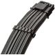 CableMod Universal Pro ModMesh 16-Pin zu 16-Pin-Kabel, 90 Anschluss, Sleeved, StealthSense - carbon, 60 cm, Var. B