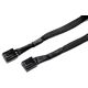 Watercool Lüfter Kabel - 2m, schwarz