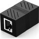 Ugreen Złączka, przedłużka sieciowa RJ45 UGREEN Ethernet, 8P/8C, Cat.7, UTP (czarna)