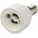 Przejściówka adapter E-14 na GU10 ceramiczny biały