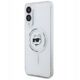 Karl Lagerfeld Button Choupette Head Printed Logo MagSafe - Etui Samsung Galaxy S25 Edge (biały)