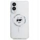 Karl Lagerfeld Button Choupette Head Printed Logo MagSafe - Etui Samsung Galaxy S25 Edge (biały)