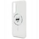 Karl Lagerfeld Button Choupette Head Printed Logo MagSafe - Etui Samsung Galaxy S25 Edge (biały)