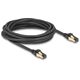 Delock - Netzwerkkabel - RJ-45 (M) zu RJ-45 (M) - 5 m - 6 mm - S/FTP - CAT 7 - im Freien, ohne Haken - Schwarz