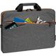 Torba Pedea Torba na laptopa PEDEA Modna torba na laptopa do 17,3 cala (43,9 cm) Torba na ramię z paskiem na ramię, szaro-pomarańczowa