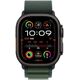 Apple Watch Ultra 2 (GPS + Cellular) 49mm Black Titanium Case with Dark Green Alpine Band, Medium (MX4R3)