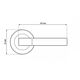 DOOR HANDLE CAMILA SATIN NICKEL