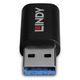 Lindy 71264 zmieniacz płci / kabli USB Type A USB Type C Czarny