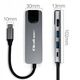 HUB Adapter USB-C 5w1 | USB-C PD 100W | 2xUSB | HDMI 4K | RJ45