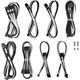 CableMod C-Series Pro ModMesh Sleeved 12V-2x6 12VHPWR Dual StealthSense Cable Kit for Corsair RMi, RMx (Black Label) - schwarz/wei