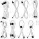 CableMod C-Series Pro ModMesh Sleeved 12V-2x6 12VHPWR Dual StealthSense Cable Kit for Corsair RMi, RMx (Black Label) - wei