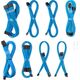 CableMod C-Series Pro ModMesh Sleeved 12V-2x6 12VHPWR Dual StealthSense Cable Kit for Corsair RMi, RMx (Black Label) - hell blau