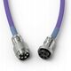 Glorious GMMK Coiled Cable Nebula, Spiralkabel, USB-C/USB-A - lila/silber