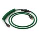 Glorious GMMK Coiled Cable Forest Green, Spiralkabel, USB-C/USB-A - dunkelgrn/schwarz