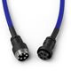 Glorious GMMK Coiled Cable Cobalt Blue, Spiralkabel, USB-C/USB-A - dunkelblau/schwarz