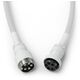 Glorious GMMK Coiled Cable Ghost White, Spiralkabel, USB-C/USB-A - wei