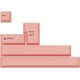 GMK Additional Kit, ABS-Keycaps, Double-Shot, Erweiterungsset fr ISO & ANSI  pastell pink