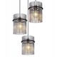 Pendant lamp GLOBO GORLEY, 3xE27, 60W, 230V, metal, black color, o47x140cm