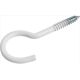 BENDED HOOK 50X3,3X18X13 WHITE/ 4PCS