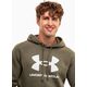 Under Armour Bluza z kapturem kangurka męska Under Armour Rival Fleece Logo HD oliwkowa 1379758 390 2XL