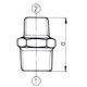 Nypel czarny red.DN32xDN15  1 1/4 x 1/2