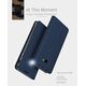 Dux Ducis skin leather SAMSUNG A9 2018 granatowe