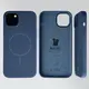 Silikonowe etui z pierścieniem magnetycznym Bizon Soft Case Magnetic do Apple iPhone 15 Plus granatowe