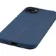 Silikonowe etui z pierścieniem magnetycznym Bizon Soft Case Magnetic do Apple iPhone 15 Plus granatowe