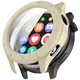 Etui ze szkłem do zegarka Bizon Case+Glass Watch do Xiaomi Watch S4 beżowe