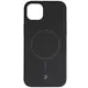 Silikonowe etui z pierścieniem magnetycznym Bizon Soft Case Magnetic do Apple iPhone 15 Plus czarne