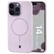 Silikonowe etui z pierścieniem magnetycznym Bizon Soft Case Magnetic do Apple iPhone 14 Pro Max jasnofioletowe